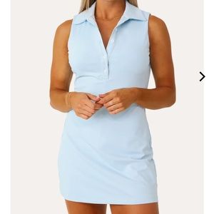 Kittenish blue dress